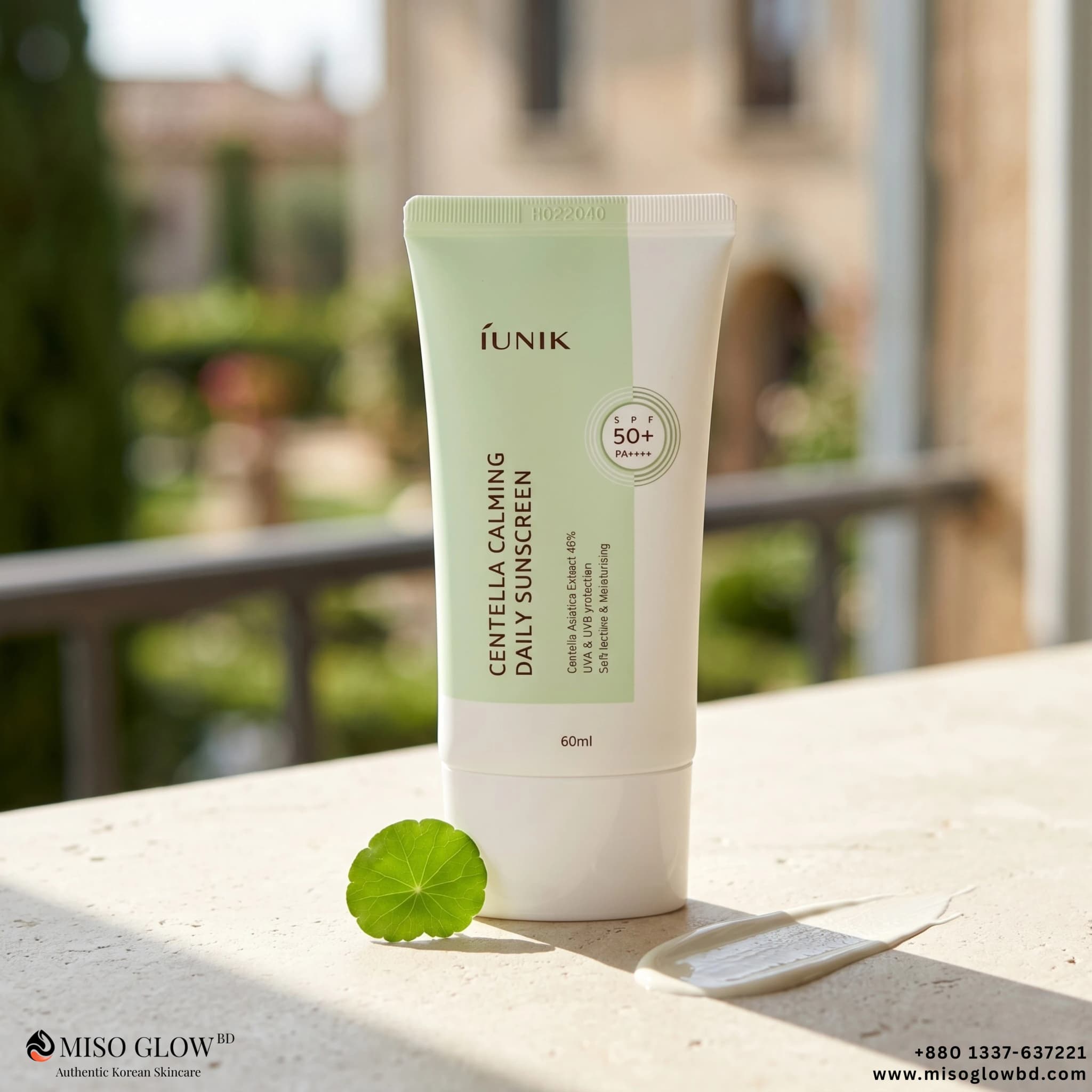 Iunik Centella Calming Daily Sunscreen SPF 50+ PA++++ 60ml