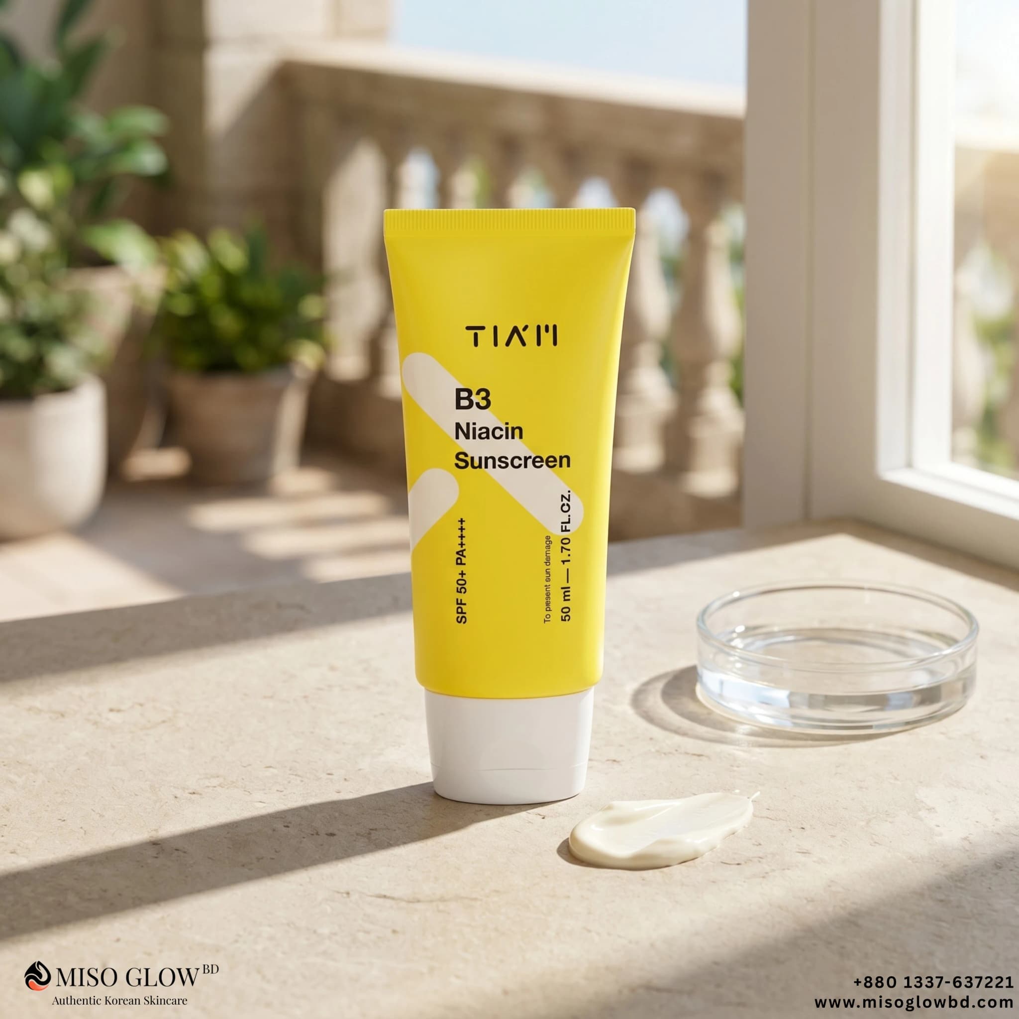 TIA'M B3 Niacin Sunscreen SPF50+ PA++++ 50ml