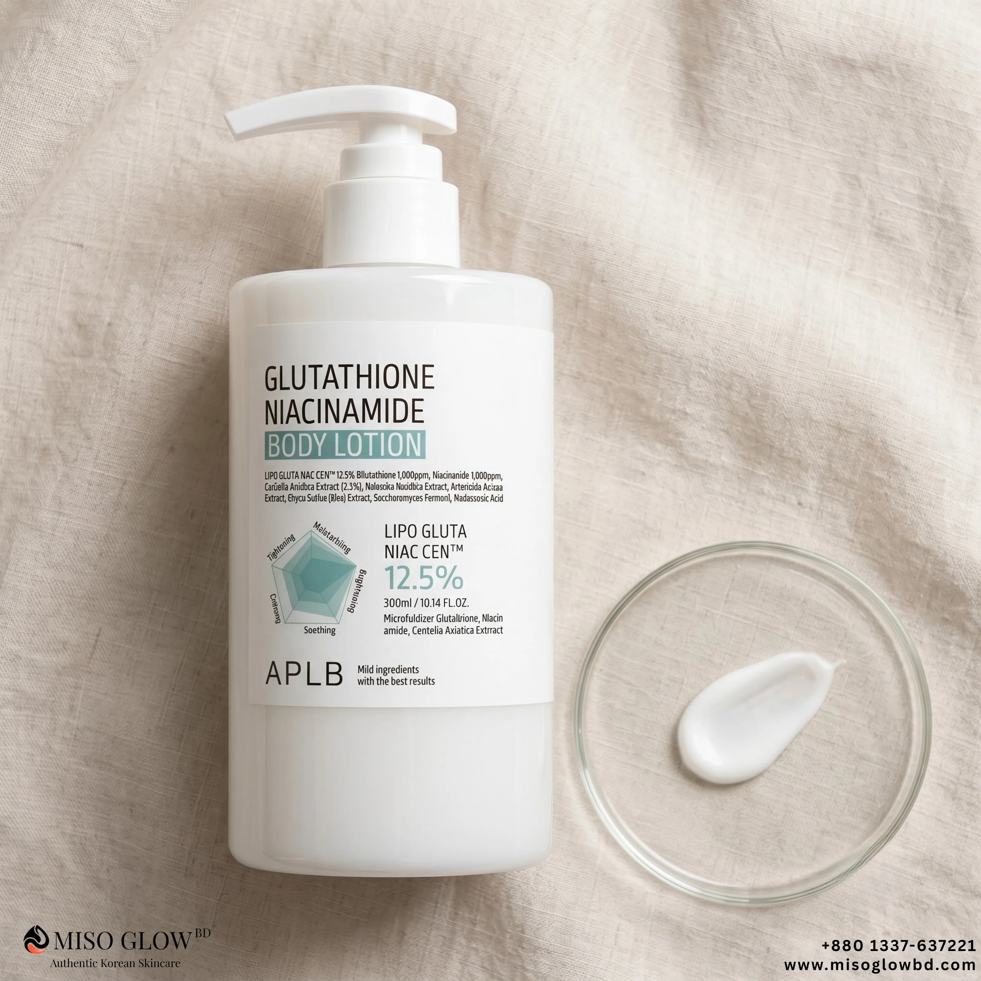 APLB Glutathione 12.5% Niacinamide Body Lotion 300ml - Image 1
